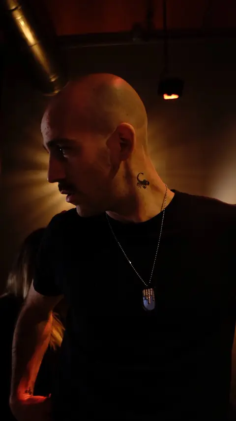 Eduardo Auricchio on set