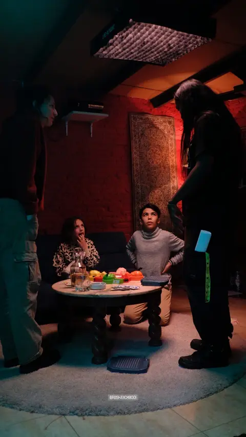 Eduardo Auricchio on set