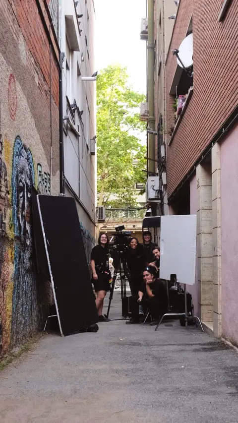 Eduardo Auricchio on set