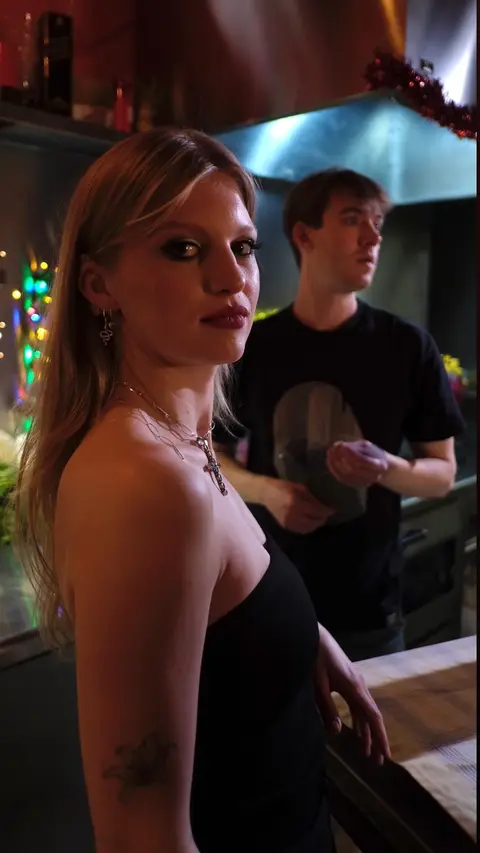 Eduardo Auricchio on set