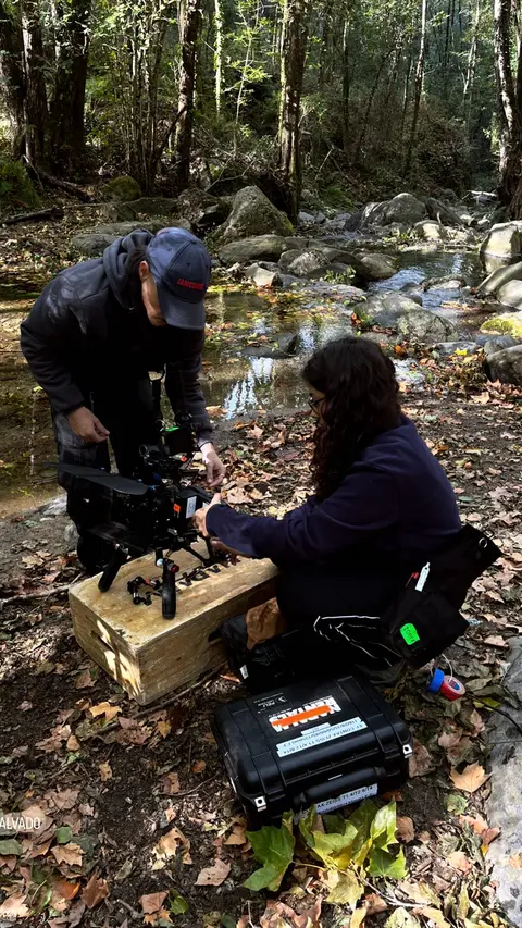 Eduardo Auricchio on set