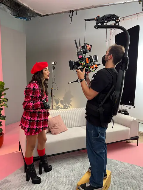 Eduardo Auricchio on set