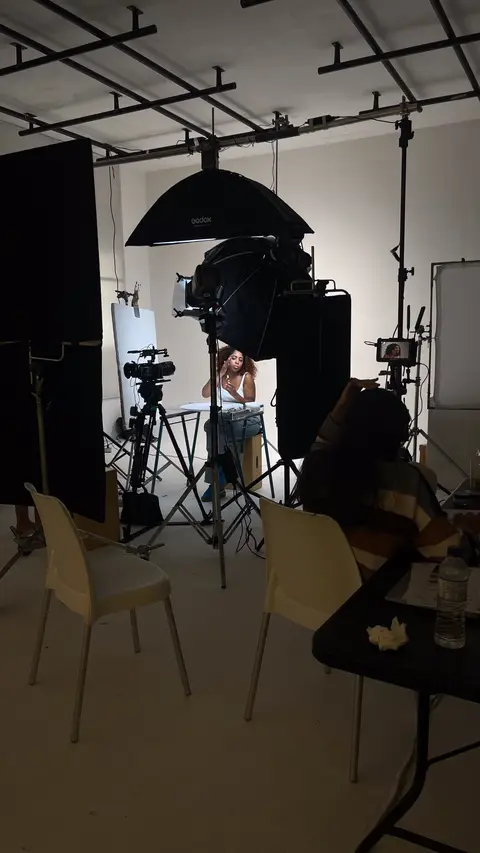 Eduardo Auricchio on set