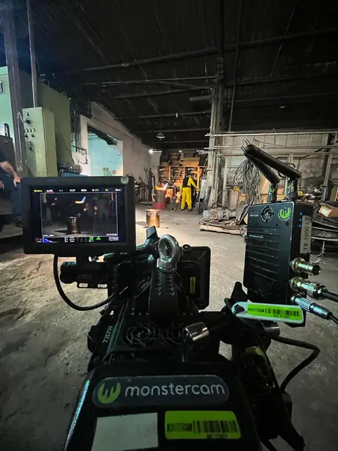 Eduardo Auricchio on set