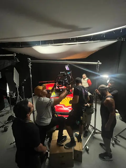 Eduardo Auricchio on set